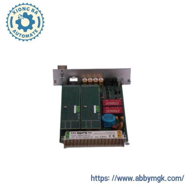 Emerson MMS6220 Dual Channel Shaft Eccentricity Monitor, Precision Measurement for Industrial Control Systems