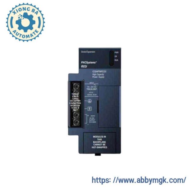 GE IC694PWR331 Power Supply Module, Advanced Control Solutions