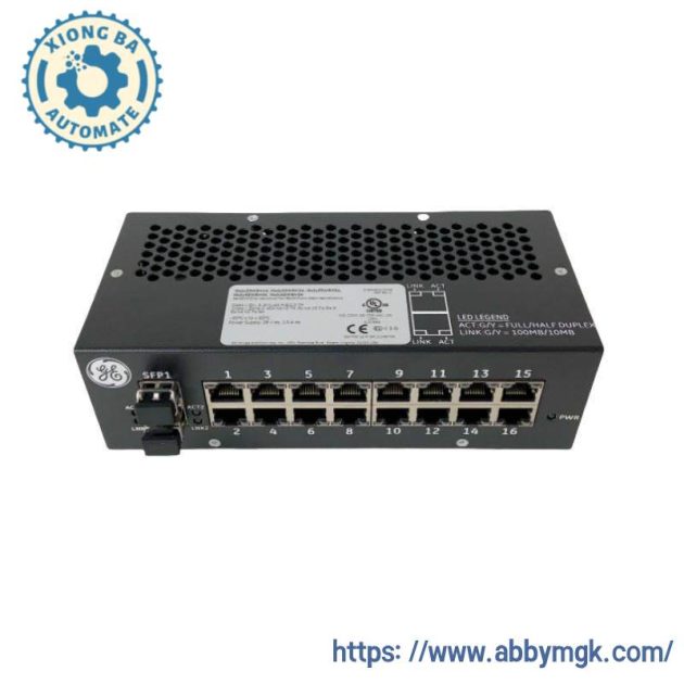 GE IS420ESWBH2A Industrial Ethernet / IONet Switch, Designed for Seamless Factory Automation