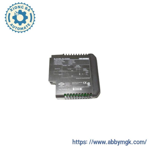 EMERSON KJ3001X1-BB1 | 8-Channel 24 VDC Dry Contact Card