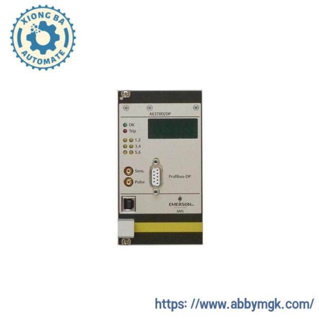 EMERSON A6370D Overspeed Protection Monitor - Reliable Monitoring for Industrial Safety