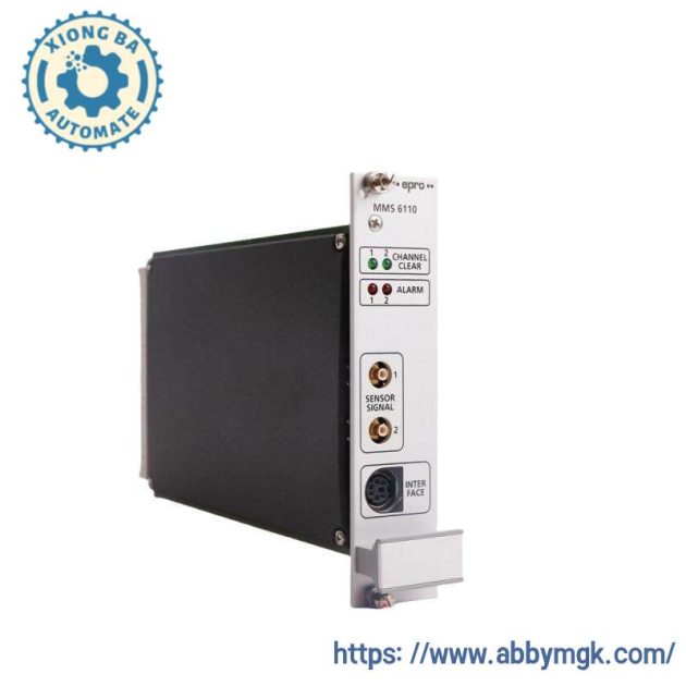 EPRO MMS6110 PLC Power Supply, EPRO Type Designation: PLC, Relative Rotor Vibration Monitor